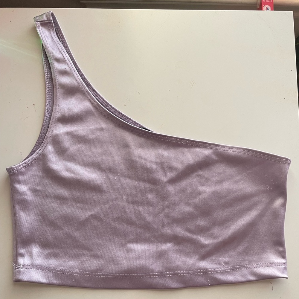 One Shoulder Crop Top